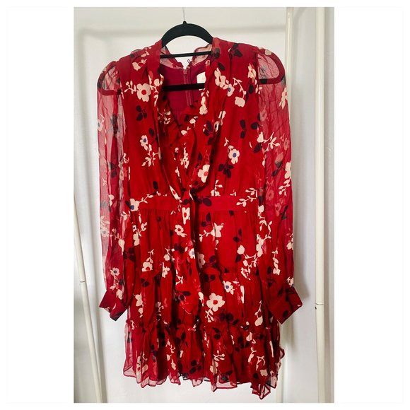 camelia chiffon mini dress